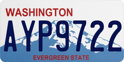 WA license plate AYP9722