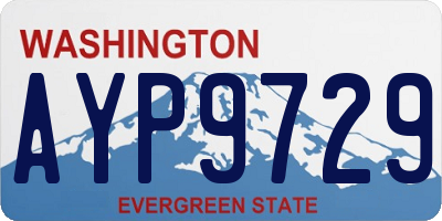 WA license plate AYP9729
