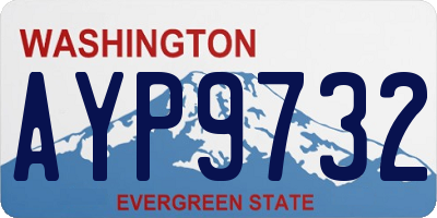 WA license plate AYP9732