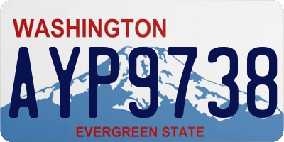 WA license plate AYP9738