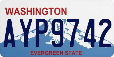 WA license plate AYP9742