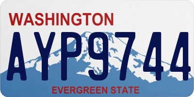WA license plate AYP9744