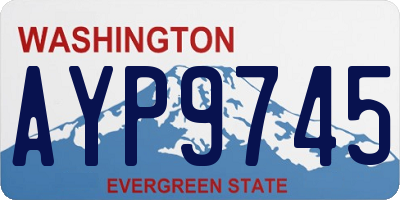 WA license plate AYP9745