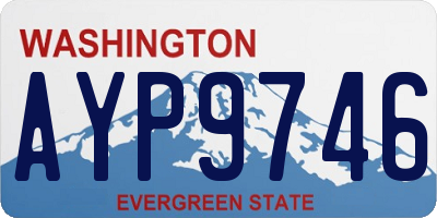 WA license plate AYP9746