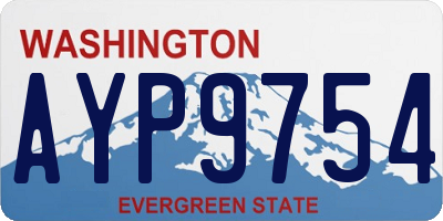 WA license plate AYP9754
