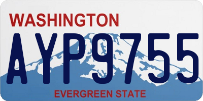 WA license plate AYP9755