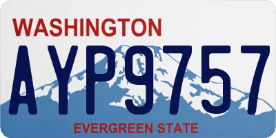 WA license plate AYP9757
