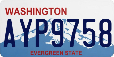 WA license plate AYP9758