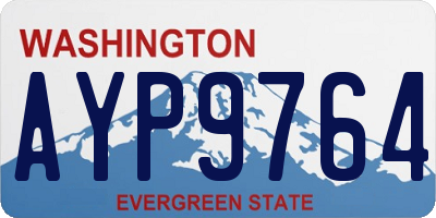 WA license plate AYP9764