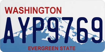 WA license plate AYP9769