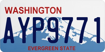 WA license plate AYP9771