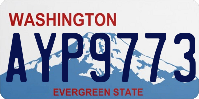 WA license plate AYP9773