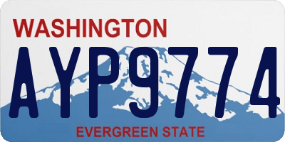 WA license plate AYP9774