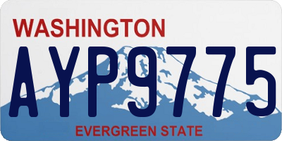 WA license plate AYP9775