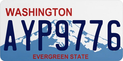WA license plate AYP9776