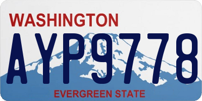 WA license plate AYP9778
