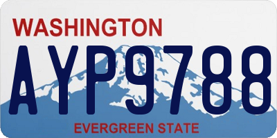 WA license plate AYP9788