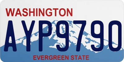 WA license plate AYP9790