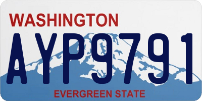 WA license plate AYP9791