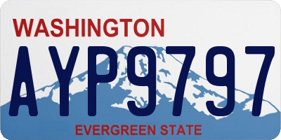 WA license plate AYP9797