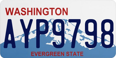 WA license plate AYP9798