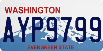 WA license plate AYP9799