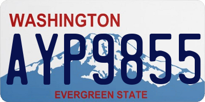 WA license plate AYP9855