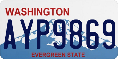 WA license plate AYP9869