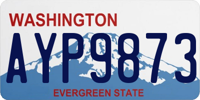 WA license plate AYP9873