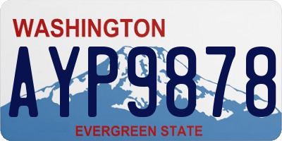 WA license plate AYP9878
