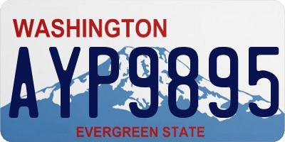 WA license plate AYP9895