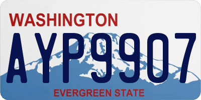 WA license plate AYP9907
