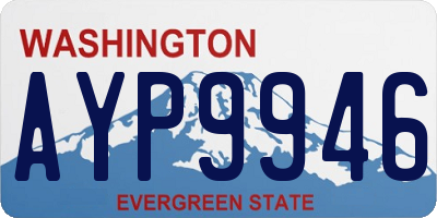 WA license plate AYP9946
