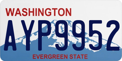 WA license plate AYP9952