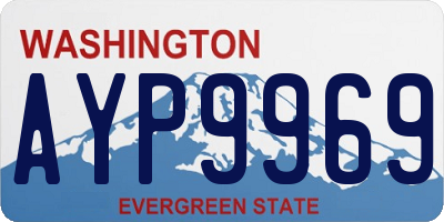 WA license plate AYP9969