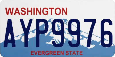 WA license plate AYP9976