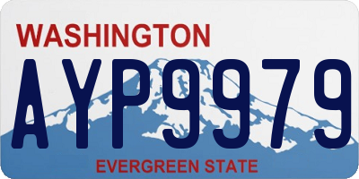 WA license plate AYP9979