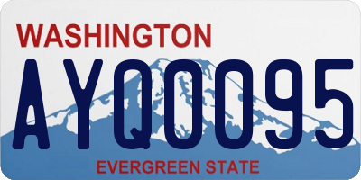 WA license plate AYQ0095