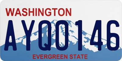 WA license plate AYQ0146