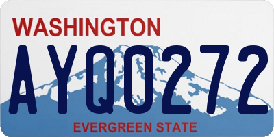 WA license plate AYQ0272
