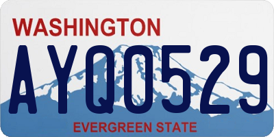 WA license plate AYQ0529