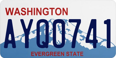 WA license plate AYQ0741