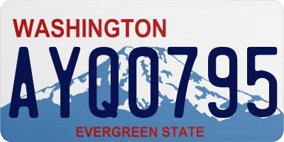 WA license plate AYQ0795