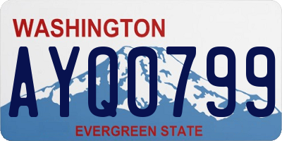 WA license plate AYQ0799