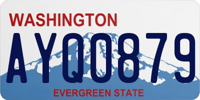 WA license plate AYQ0879