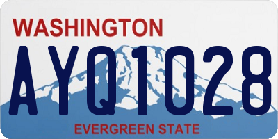 WA license plate AYQ1028