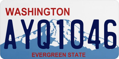 WA license plate AYQ1046