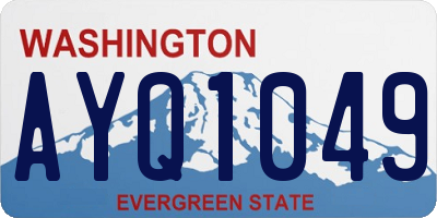 WA license plate AYQ1049