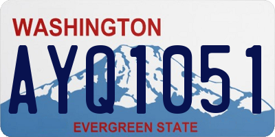 WA license plate AYQ1051