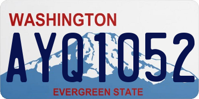 WA license plate AYQ1052